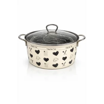 PR Home Enjoy Siyah Emaye Kızartma Tenceresi 22 cm