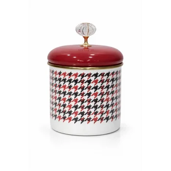 PR Home Forte Red Emaye Baharatlık Kavanoz Küçük Boy 10 cm
