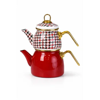 PR Home Forte Red Mini Model Emaye Çaydanlık