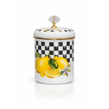 PR Home Lemon Emaye Baharatlık Kavanoz Büyük Boy 14 cm