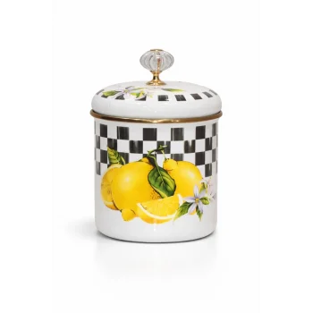PR Home Lemon Emaye Baharatlık Kavanoz Orta Boy 12 cm