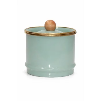 PR Home Soft Green Emaye Kavanoz