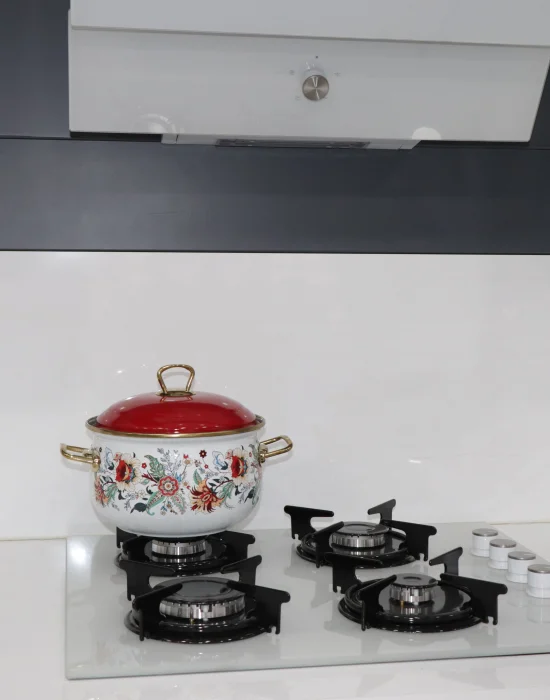 PR Home Magnolia Derin Bombeli Emaye Tencere 20 cm