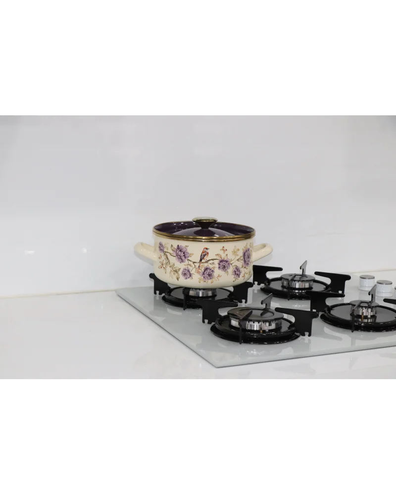 PR Home Fiorella Düz Form Emaye Tencere 20 cm