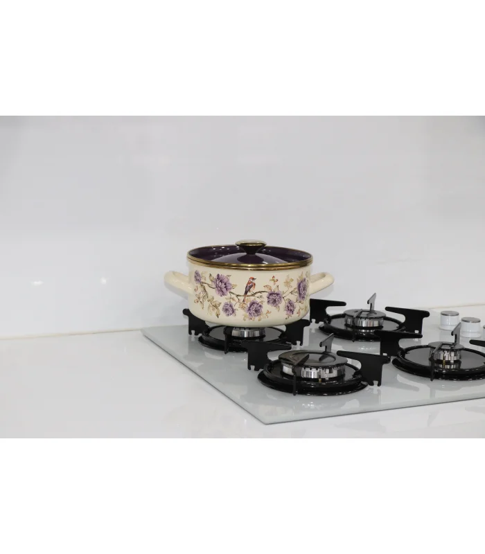 PR Home Fiorella Düz Form Emaye Tencere 20 cm