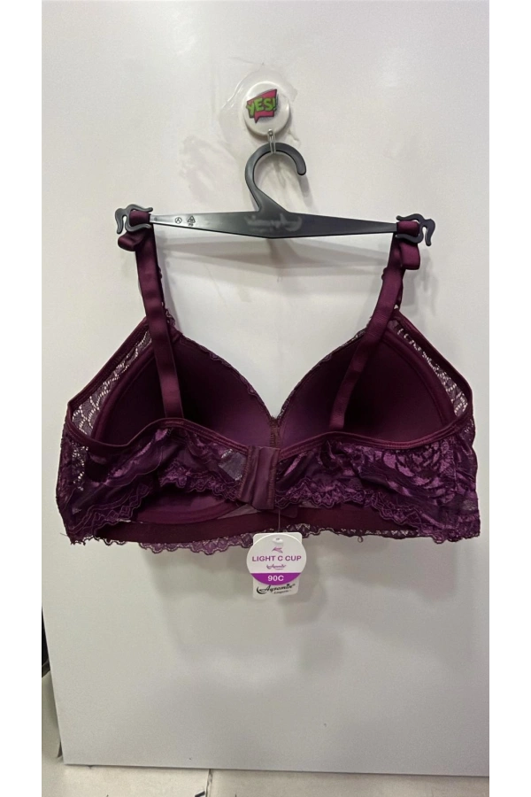 NERGİZ DANTEL DETAYLI TOPARLAYICI SÜTYEN-MÜRDÜM