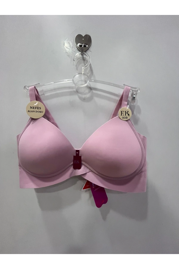 FK DOLGUSUZ NEFES ALAN DOKU LAZER KESİM SÜTYEN-pembe