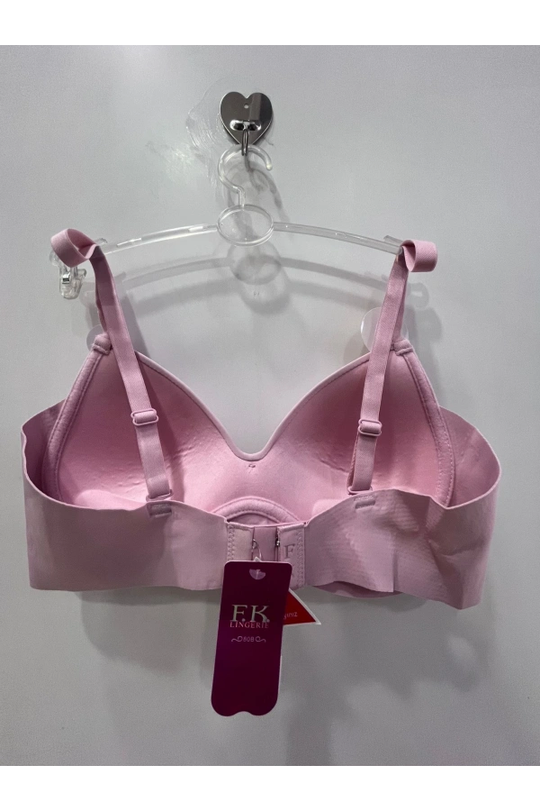 FK DOLGUSUZ NEFES ALAN DOKU LAZER KESİM SÜTYEN-pembe