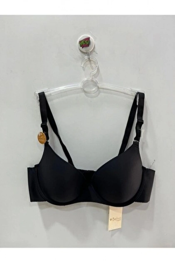 BELVÜ C CUP İÇİ BOŞ MİKRO SÜTYEN--SİYAH