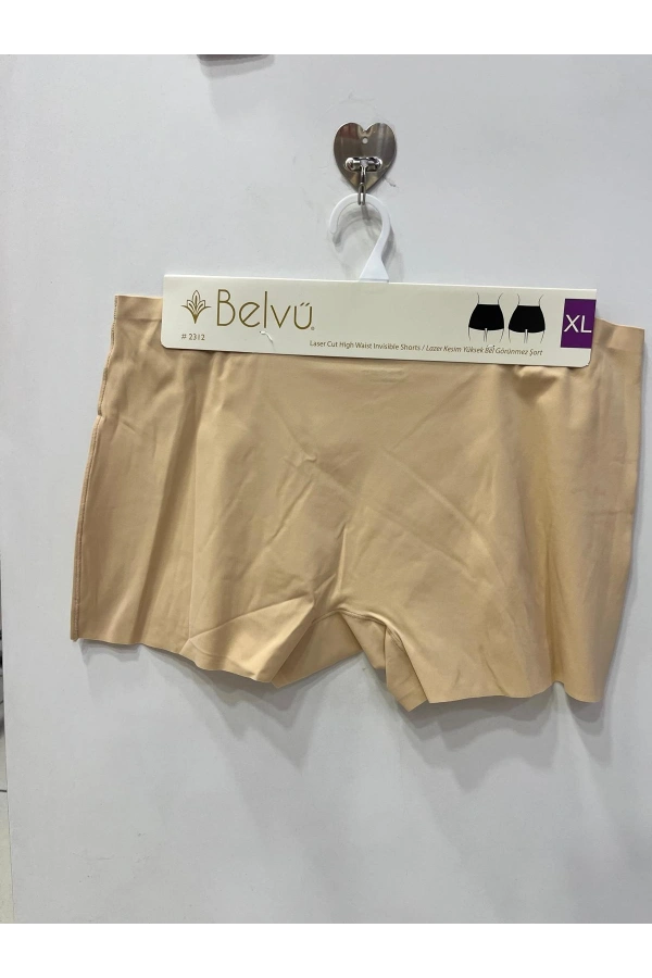 BELVÜ LAZER KESİM YÜKSEK BEL GÖRÜNMEZ BOXER KİLOT
