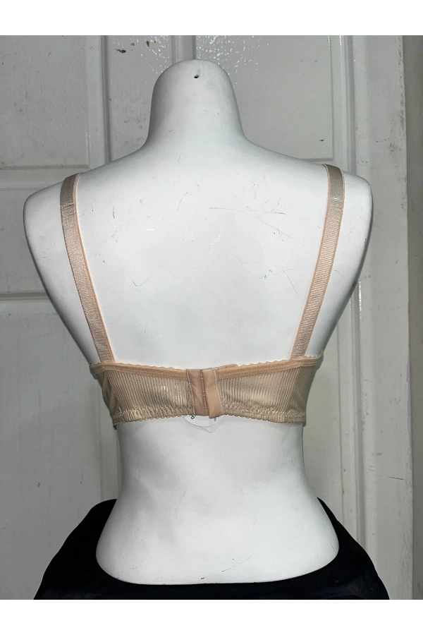 Nergiz Kadın C Cup Fitilli Kumaş Toparlayıcı Ten Sütyen