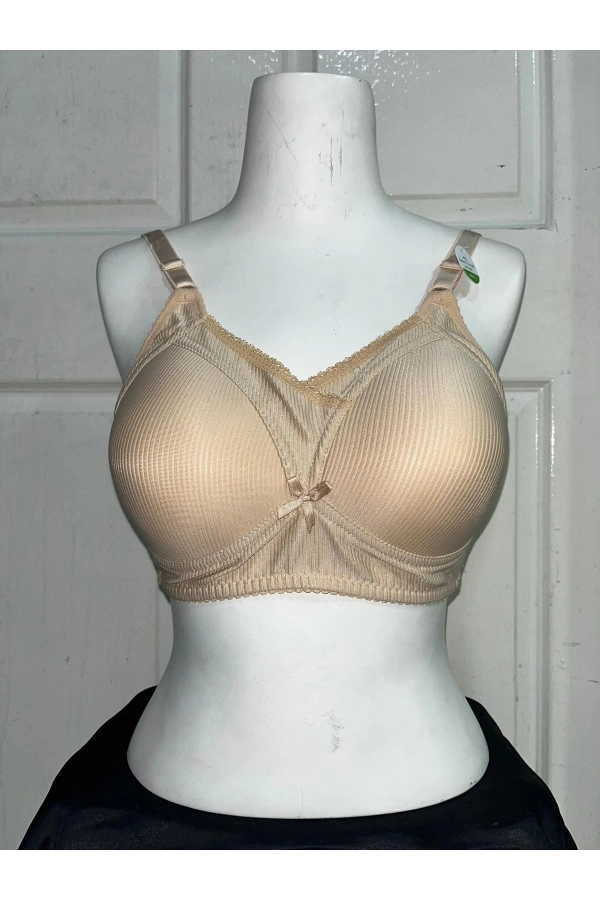 Nergiz Kadın C Cup Fitilli Kumaş Toparlayıcı Ten Sütyen