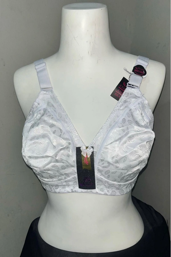 Nergiz Kadın C Cup Penye Kumaş Balensiz Beyaz Sütyen