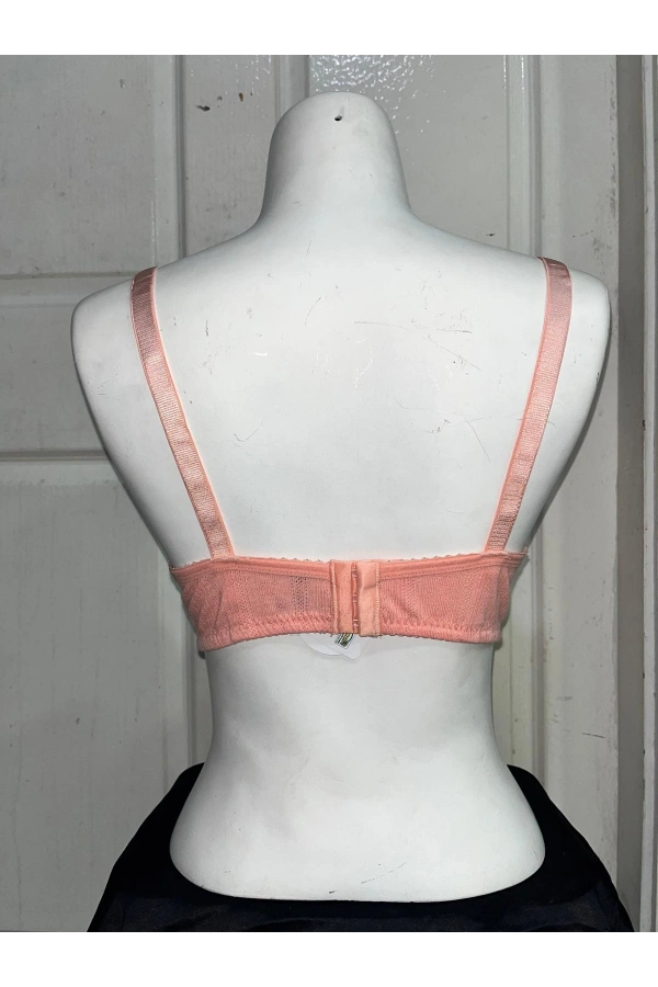 Nergiz Kadın C Cup Pamuklu Dantel Detaylı Toparlayıcı Pudra Sütyen