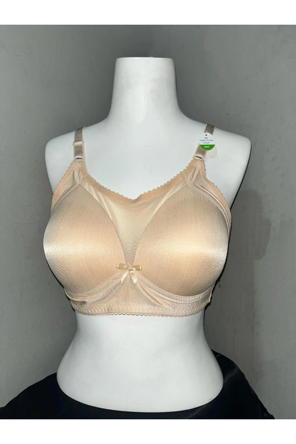 Nergiz Kadın C Cup Dantel Detaylı Toparlayıcı Ten Sütyen