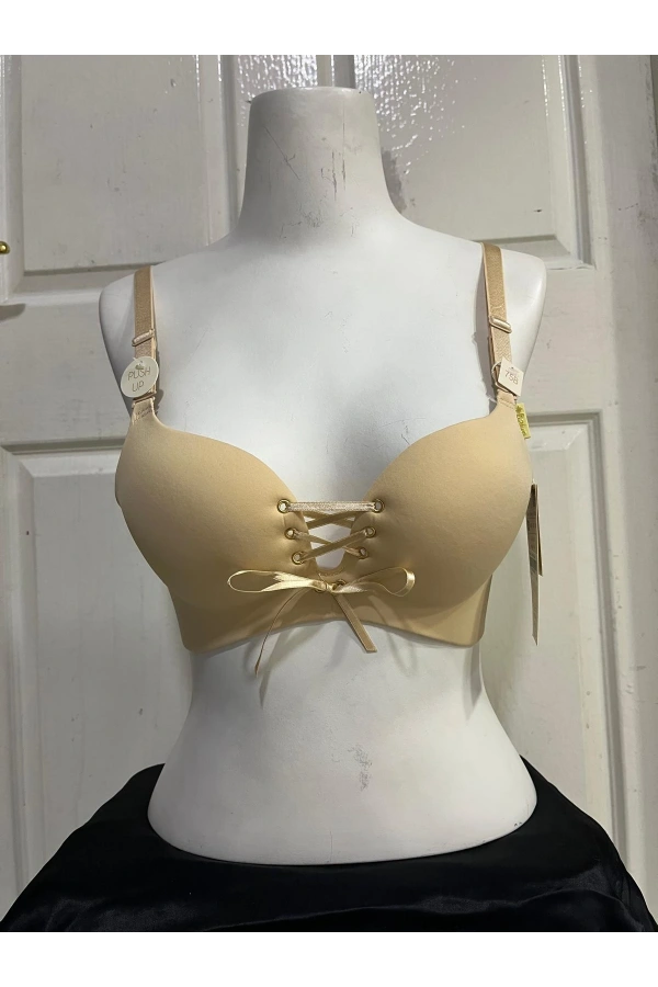 Belvü Duble Dolgulu Bağcıklı Lazer Kesim -ten