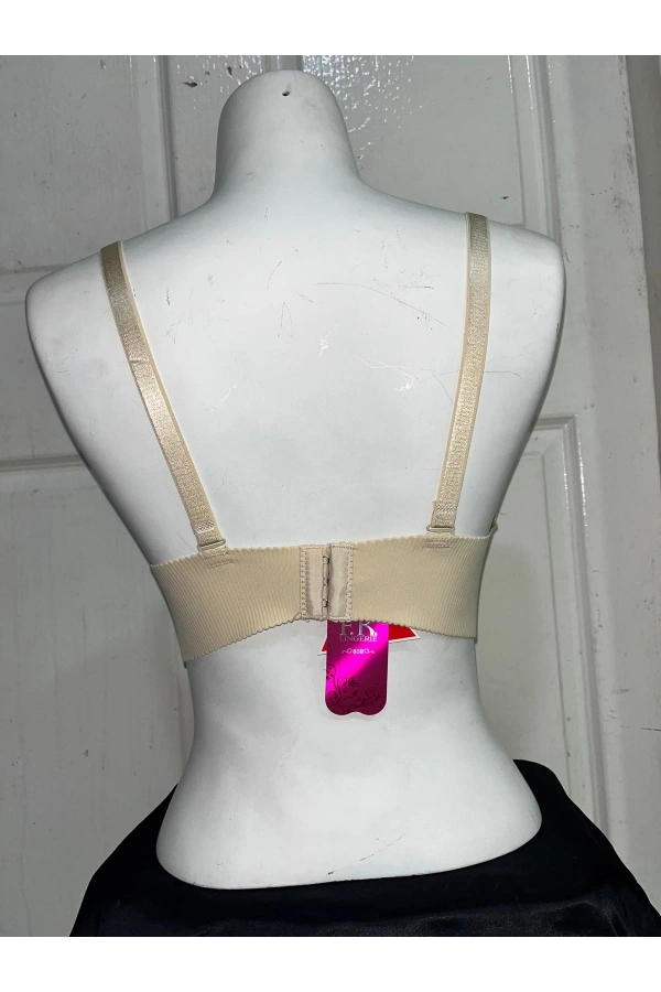 F.K Kadın Fitilli Dolgulu ve Balenli Ten Sütyen