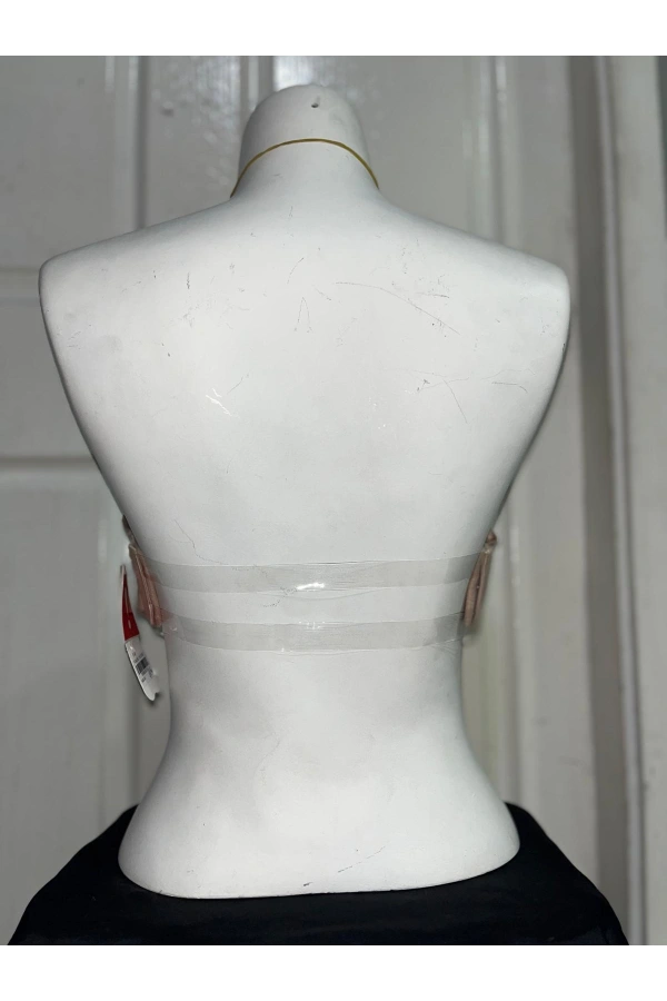 F.K Kadın C Cup Desteksiz ve Balenli Lazer Kesim Ten Sütyen