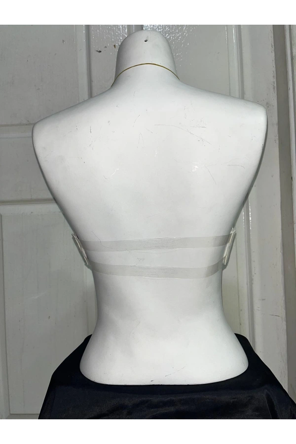 F.K Kadın C Cup Desteksiz ve Balenli Lazer Kesim Ekru Sütyen