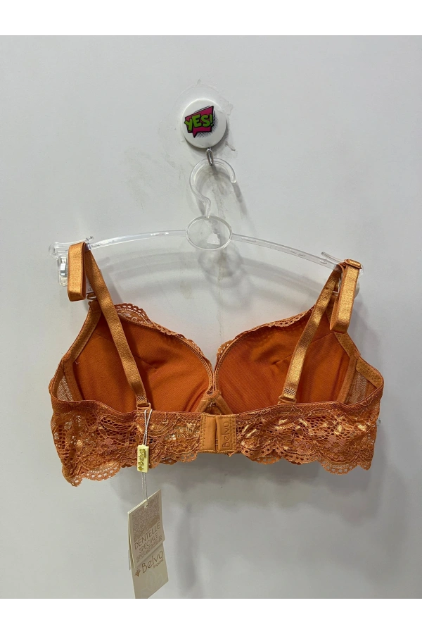 Belvü Kadın Dolgulu Dantel Detaylı Karamel Sütyen
