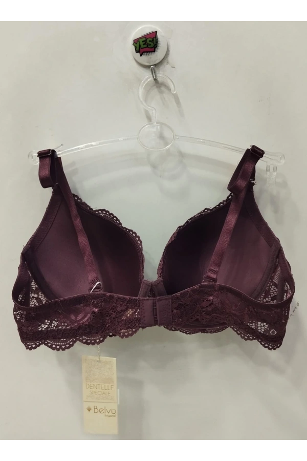 BELVÜ DANTELLİ DOLGULU SÜTYEN-MOR