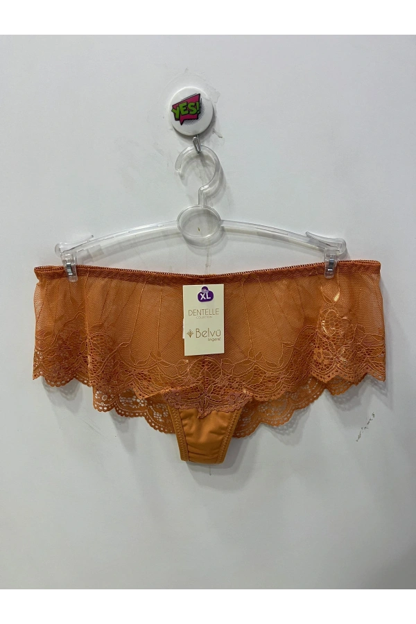 Belvü Kadın Dantelli Hipster Karamel Külot