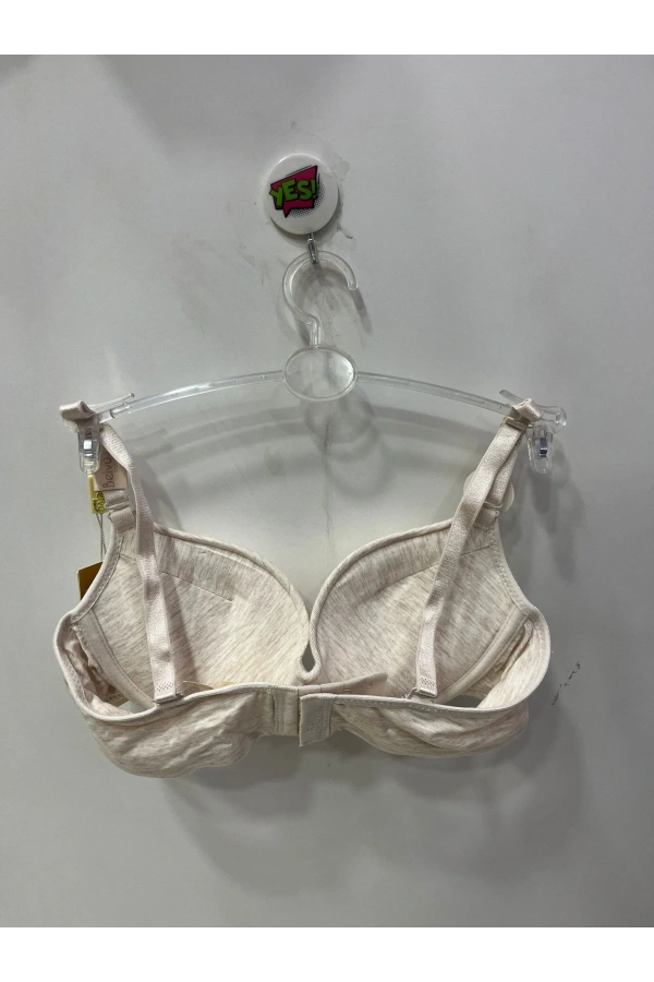 Belvü Kadın Double Destekli Penye Melanj Kum Beji Sütyen