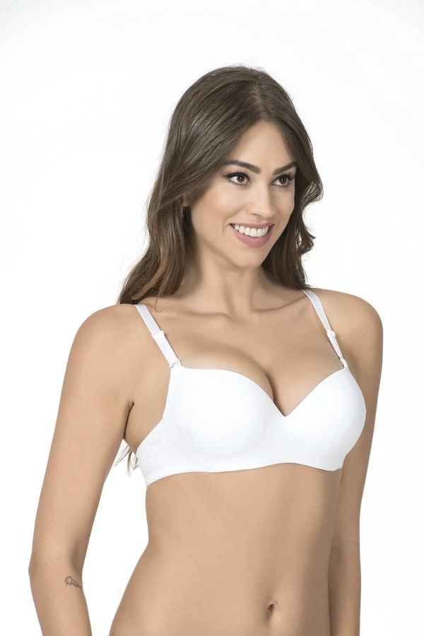 BELVÜ DOLGULU MİKRO TULUM SÜTYEN 1109 - BEYAZ