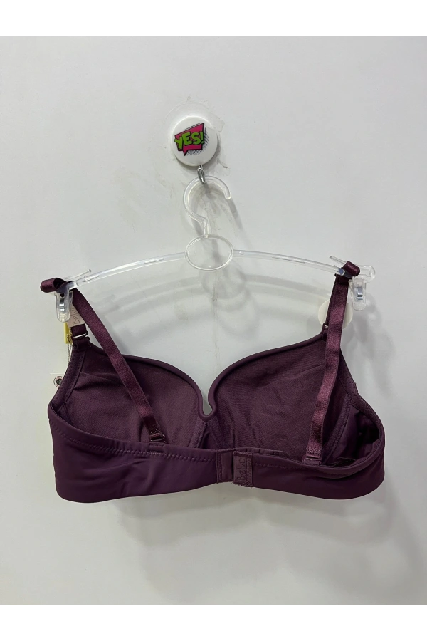 Belvü Kadın Dolgulu Mikro Destekli Mor Sütyen