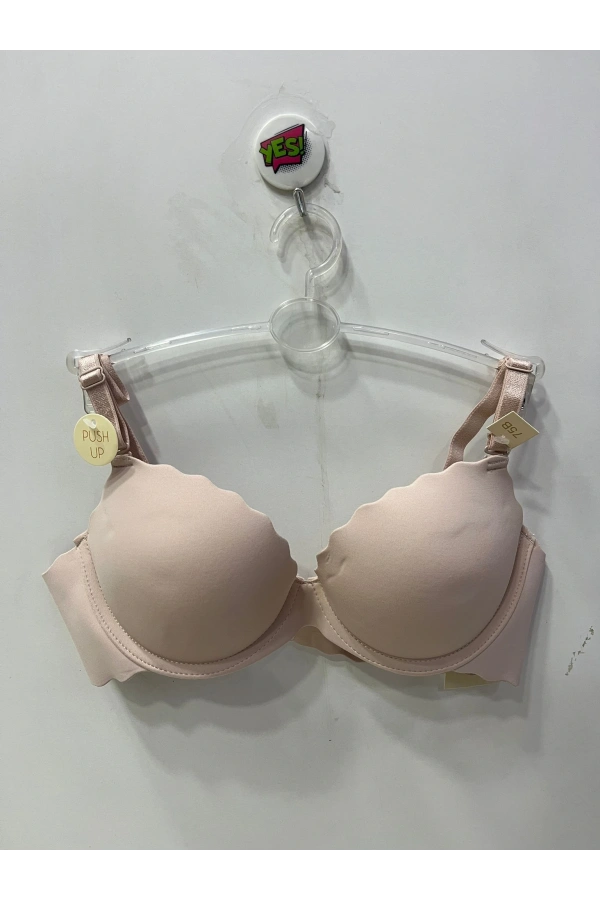 Belvü Kadın Push Up Lazer Kesim El Destekli Açık Vizon Sütyen