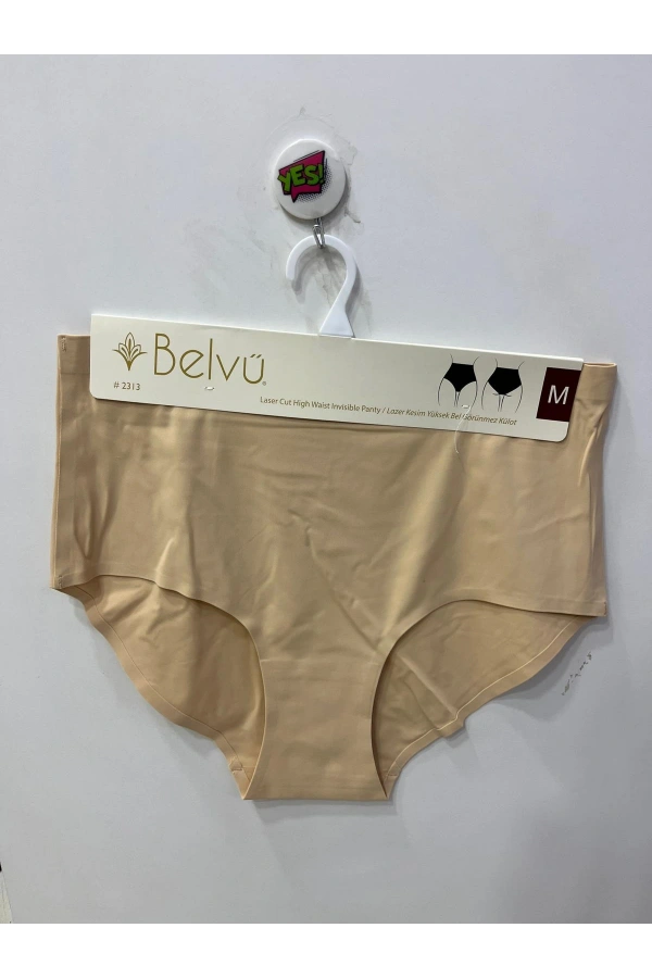 BELVÜ Kadın Lazer Kesim Yüksek Bel İz Yapmayan Ten Külot