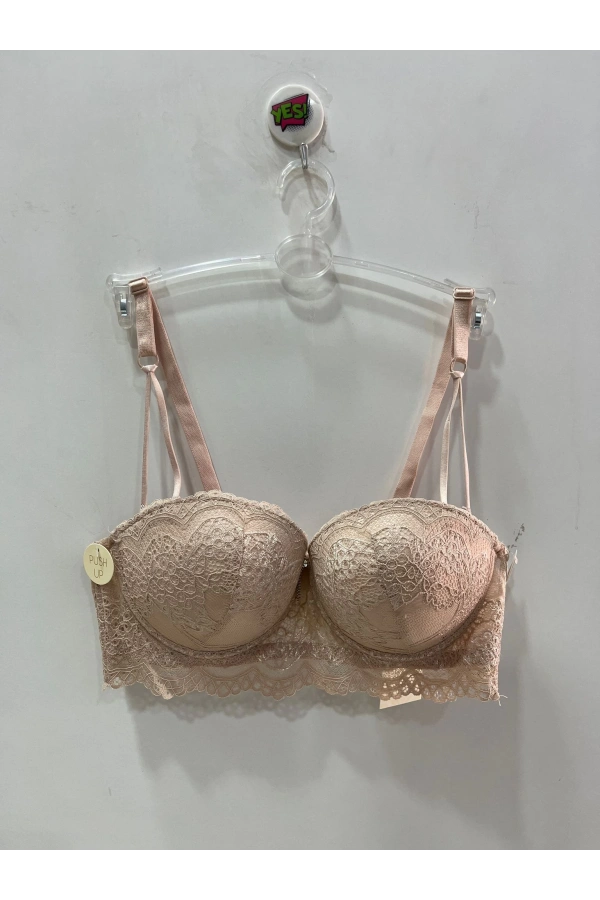 Belvü Straplez Dolgulu Dantel Detaylı Vizyon Sütyen - 1171