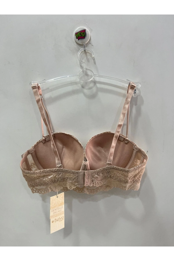 Belvü Straplez Dolgulu Dantel Detaylı Vizyon Sütyen - 1171