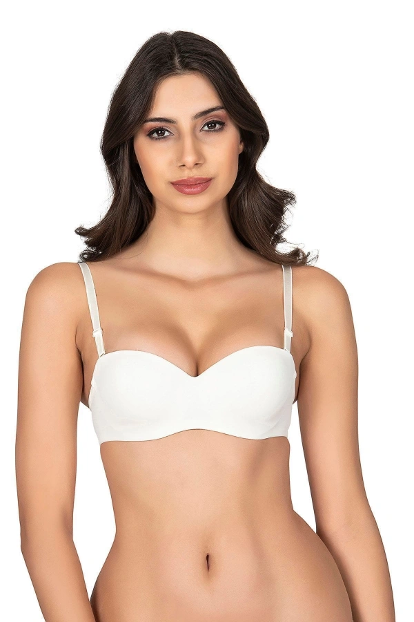 BELVÜ Straplez Dolgulu Mikro Tulum Sütyen 1110 -Ekru