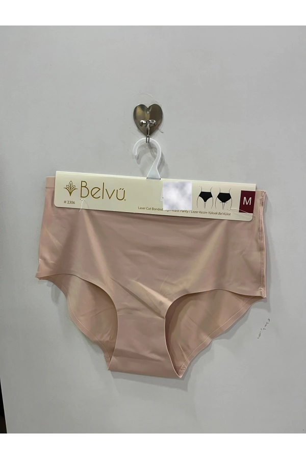 BELVÜ YÜKSEK BEL LAZER KESİM KİLOT-açık vizyon