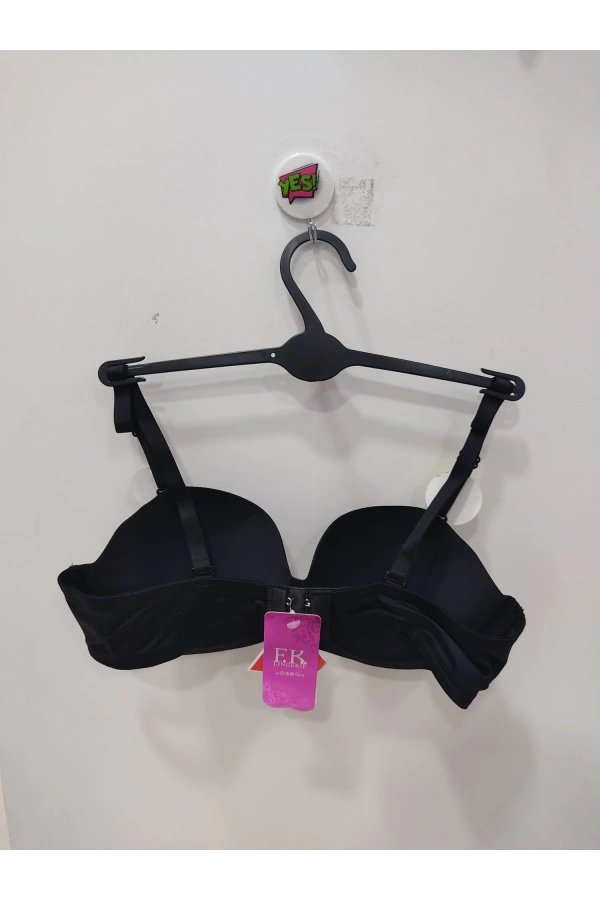 FK BALENSİZ VE DOUBLE DESTEKLİ LAZER KESİM SÜTYEN-SİYAH