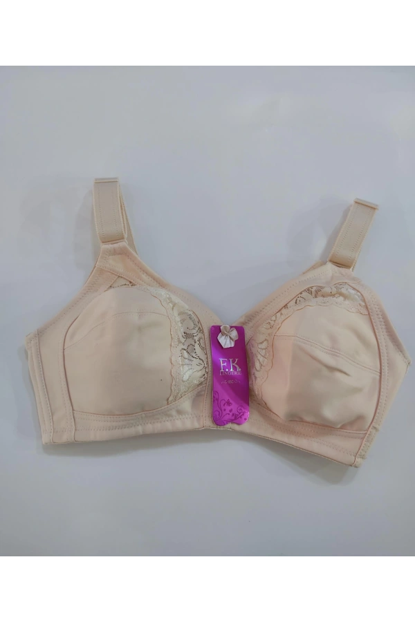 F.K Dantel Detaylı Toparlayıcı Ten Sütyen - 1003