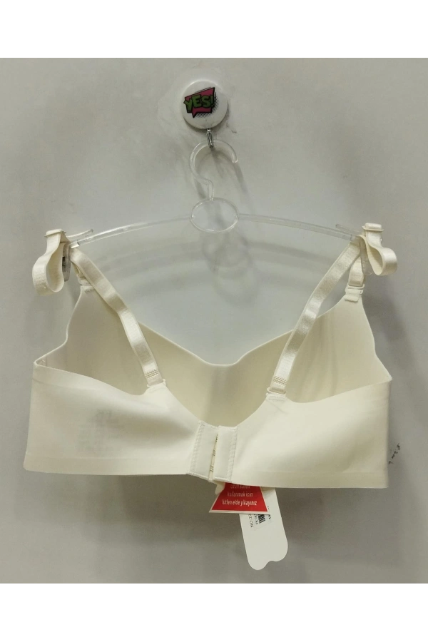 F.K Kadın Desteksiz ve Balensiz Yumuşak Ekru Sütyen