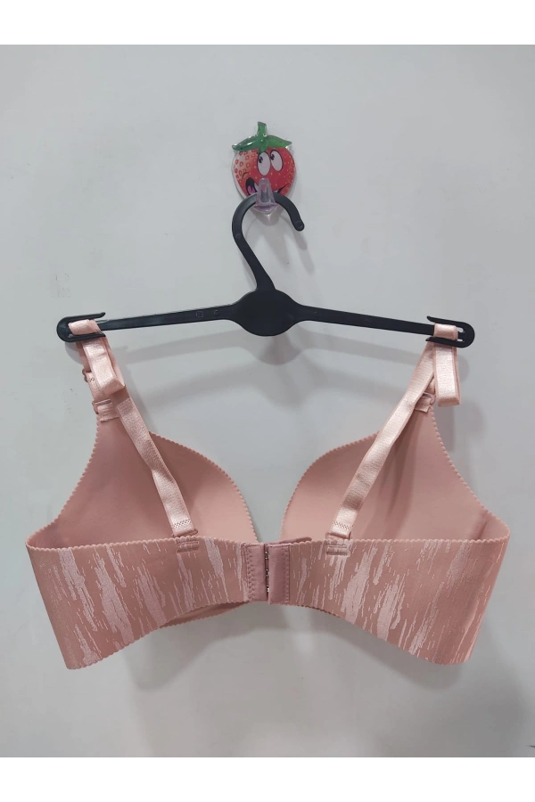 F.K Lazer Kesim Balensiz Tam Destekli Gül Kurusu Sütyen 675