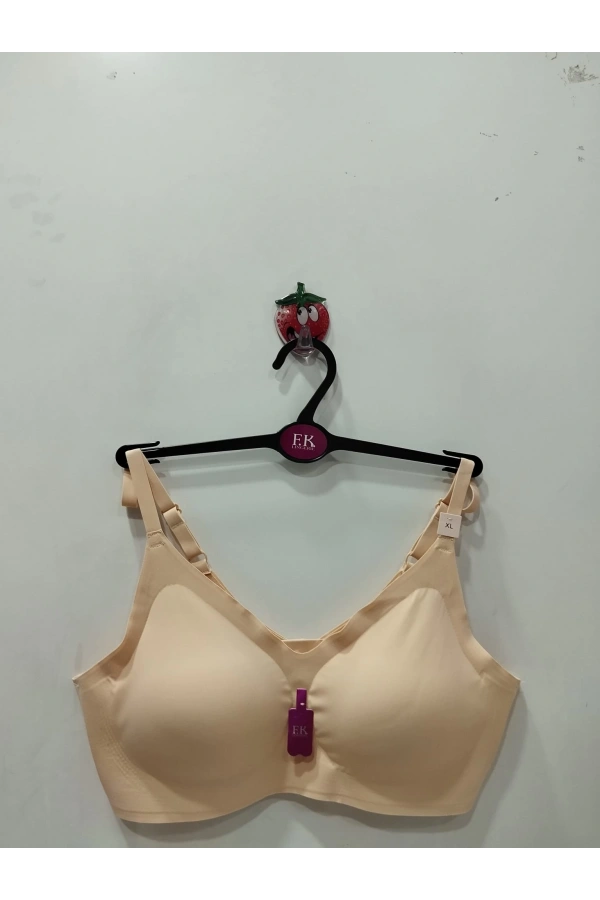 FK Lazer Kesim Balensiz Süngeri Çıkabilen Agraflı Ten Sütyen - 1241