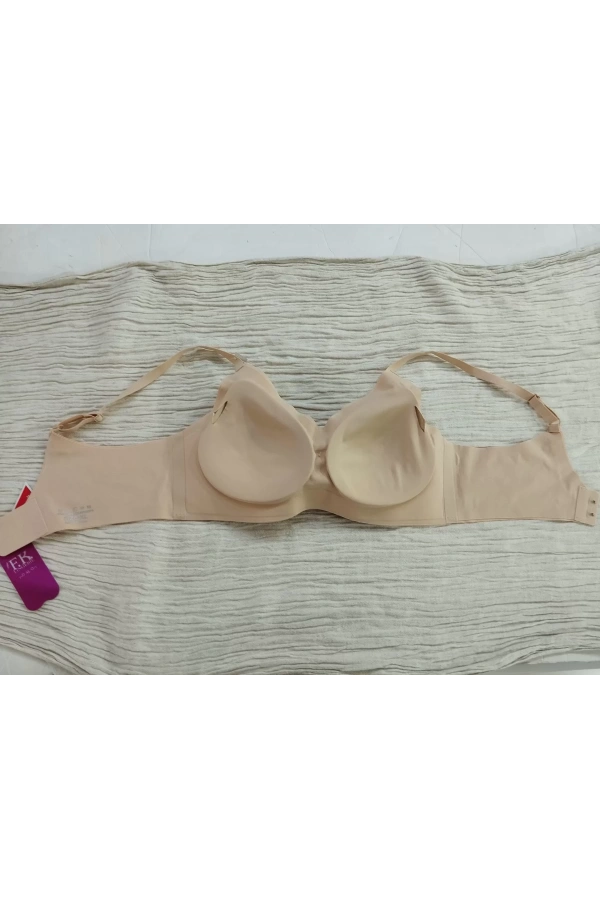 FK Lazer Kesim Balensiz Süngeri Çıkabilen Agraflı Ten Sütyen - 1241