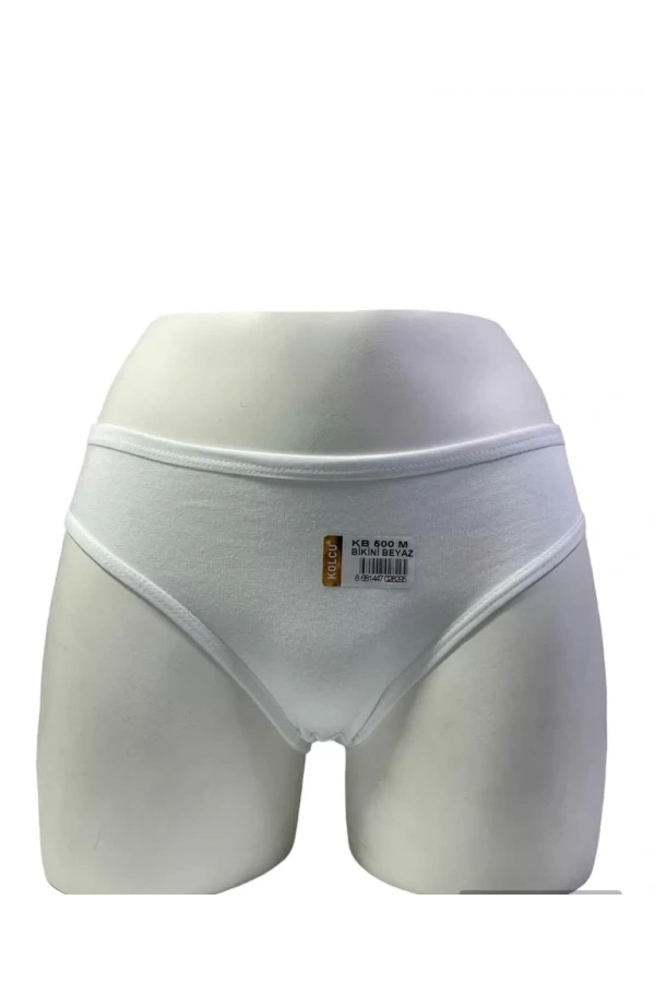 KOLCU BATO BİKİNİ KİLOT-BEYAZ