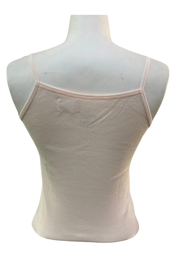 Kolcu Kadın Ribana İp Askılı Atlet - Pembe