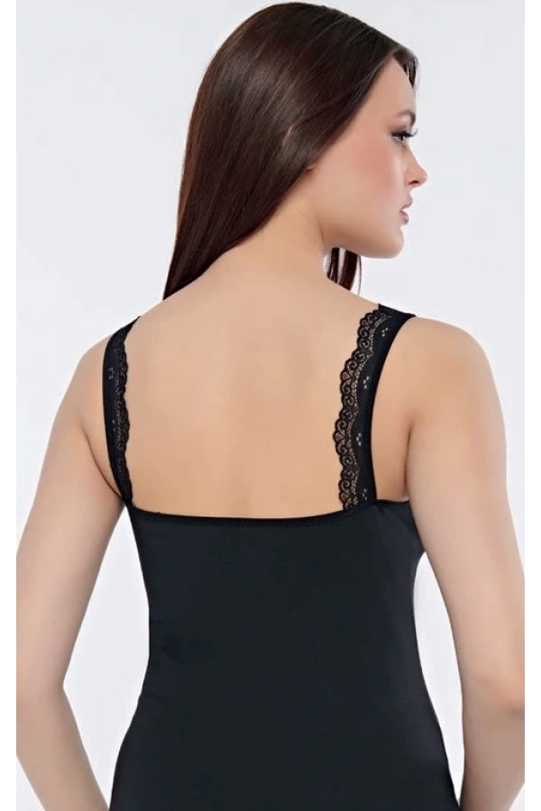 KOLCU RİBANA OMUZ DANTEL-KB2590-SİYAH