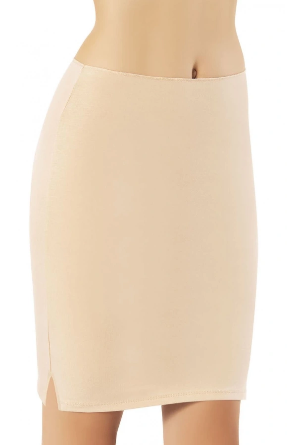 Kota Kadın Şık Diz Üstü Modal Jüpon - Ten