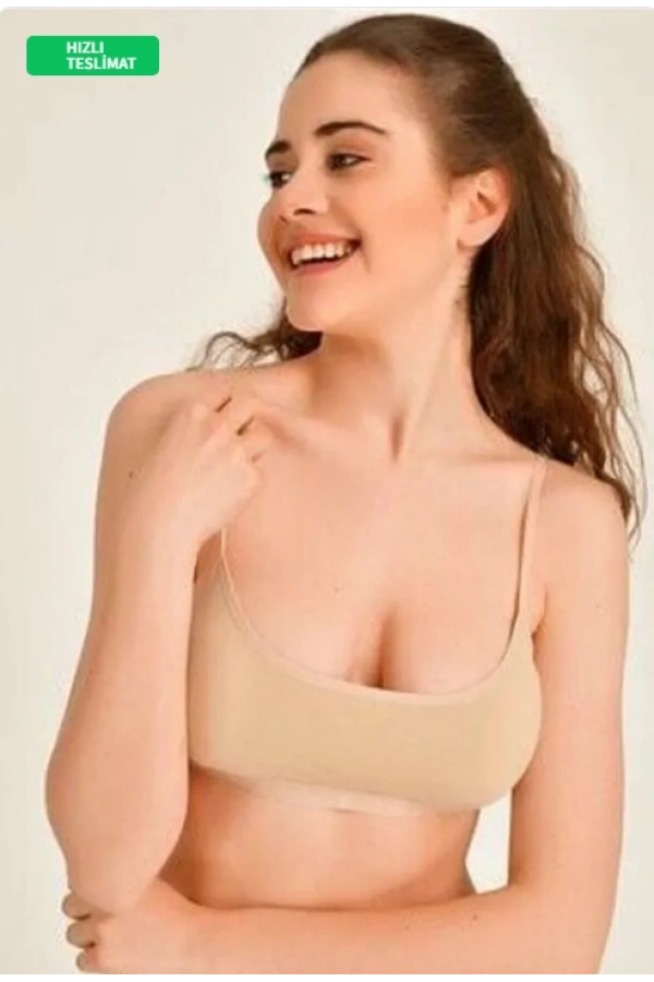 Kota Kadın Ten Rengi İp Askılı Pedli Büstiyer