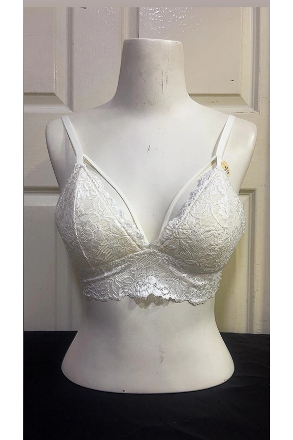 Koza Kadın Desteksiz İpli Soft Bralet Sütyen-EKRU