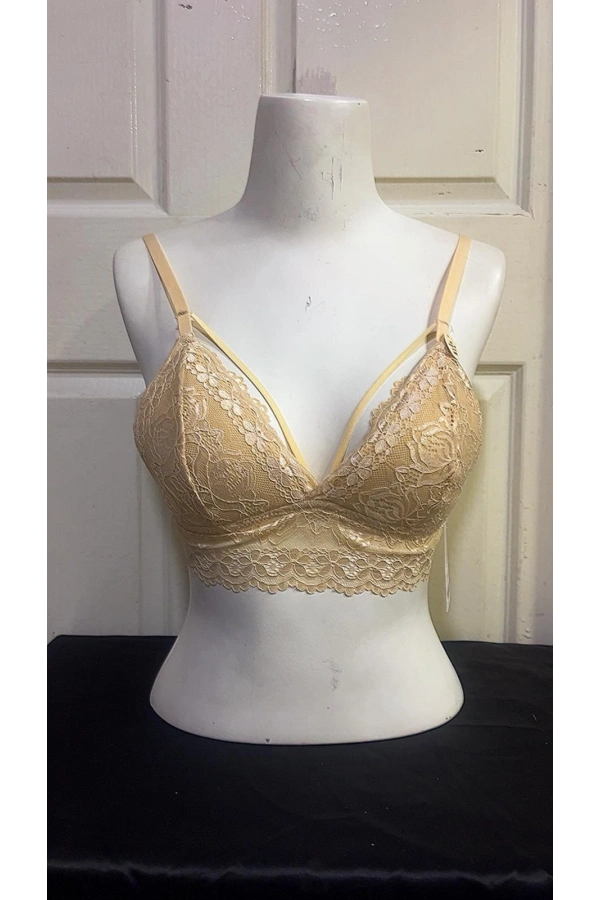 Koza Kadın Desteksiz İpli Soft Bralet Sütyen-TEN