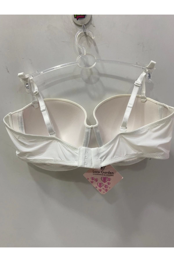 Lora Garden Kadın Destekli Balenli Lotus  Sütyen – Beyaz