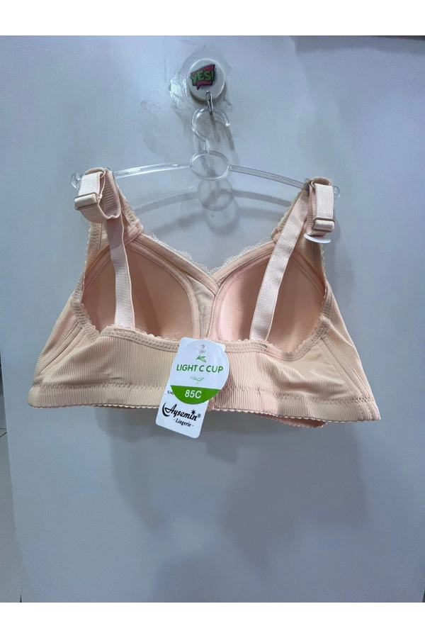 NERGİZ ÖNÜ DANTEL DETAYLI TOPARLAYICI SÜTYEN-TEN